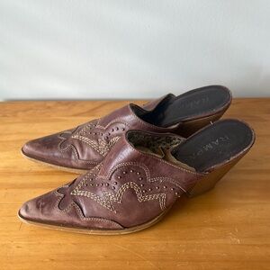 Rampage “Riley” Leather Mules 7.5